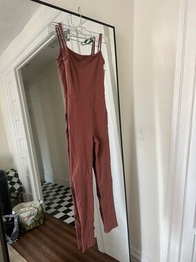 Aritzia Women's Rust Brown Slim Jumpsuit BRAND NEW